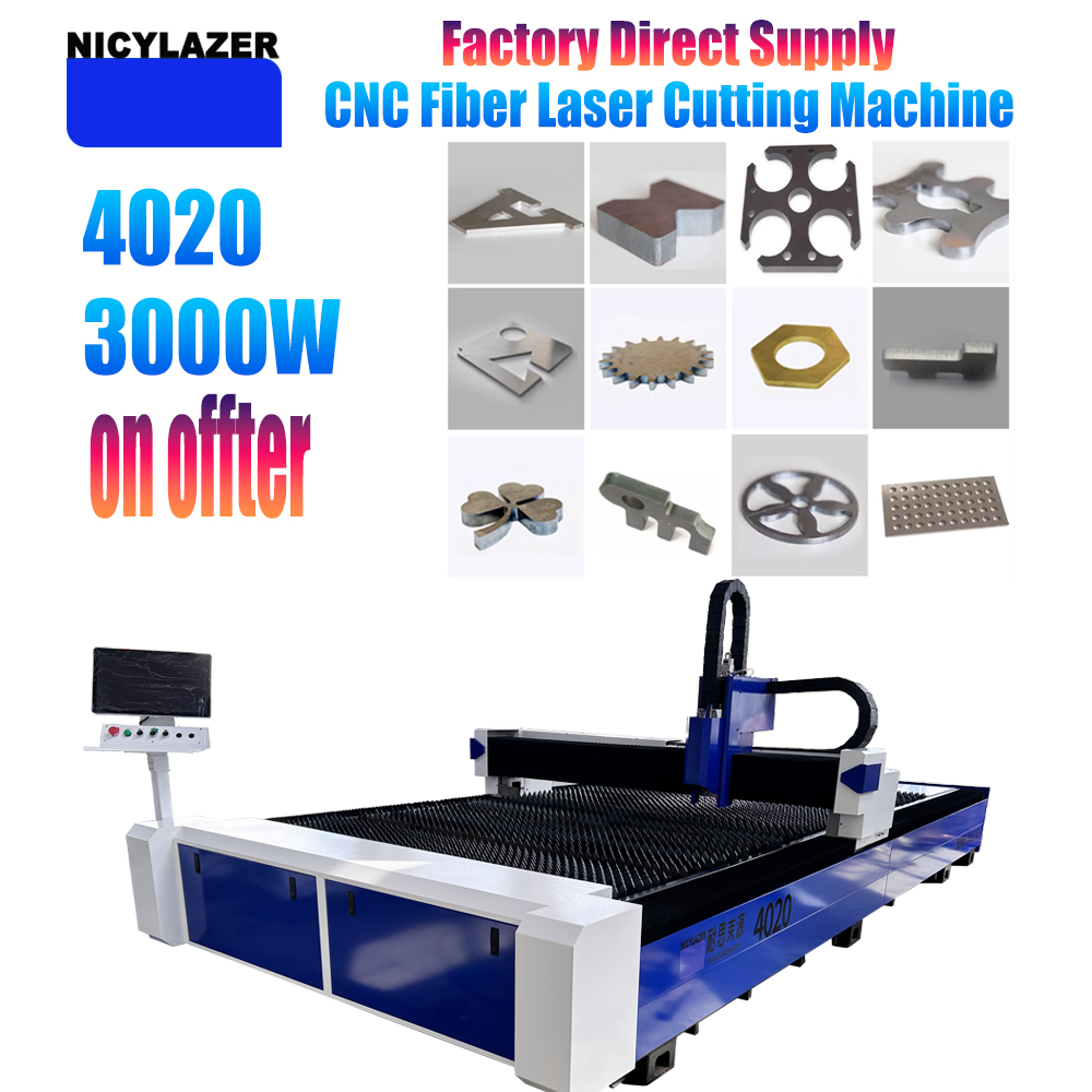 Industrial Fiber Laser Cutting Machine - NICYLAZER CNC 3000W 4020 Machine de